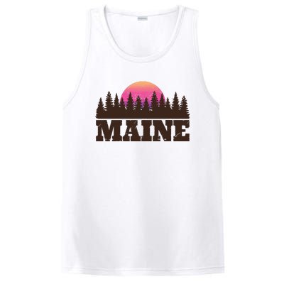 Maine Mn Retro Vintage Gift Women PosiCharge Competitor Tank