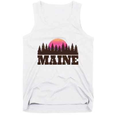 Maine Mn Retro Vintage Gift Women Tank Top