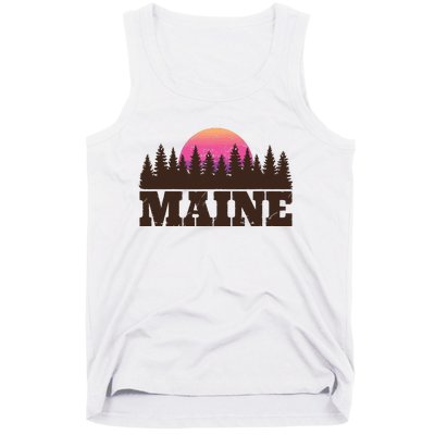 Maine Mn Retro Vintage Gift Women Tank Top