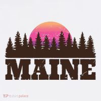 Maine Mn Retro Vintage Gift Women Womens T-Shirt