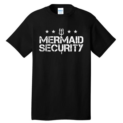 Merman Mermaid Security Funny Swimming Gift Tall T-Shirt