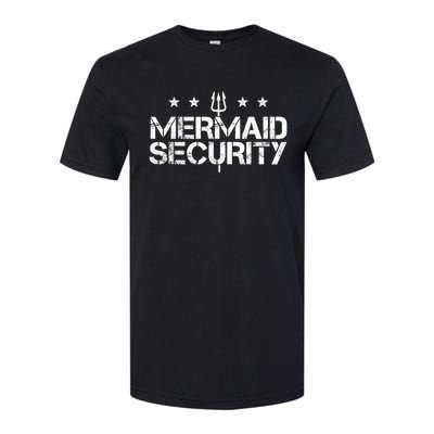 Merman Mermaid Security Funny Swimming Gift Softstyle CVC T-Shirt