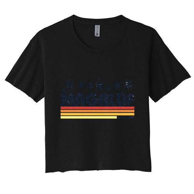 Magaluf Majorca Spain Retro Beach Tourism Meaningful Gift Crop Top