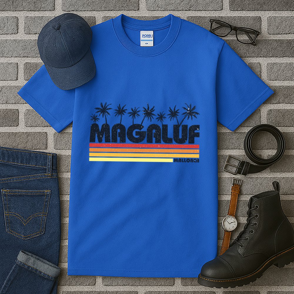 Magaluf Majorca Spain Retro Beach Tourism Meaningful Gift Tall T-Shirt