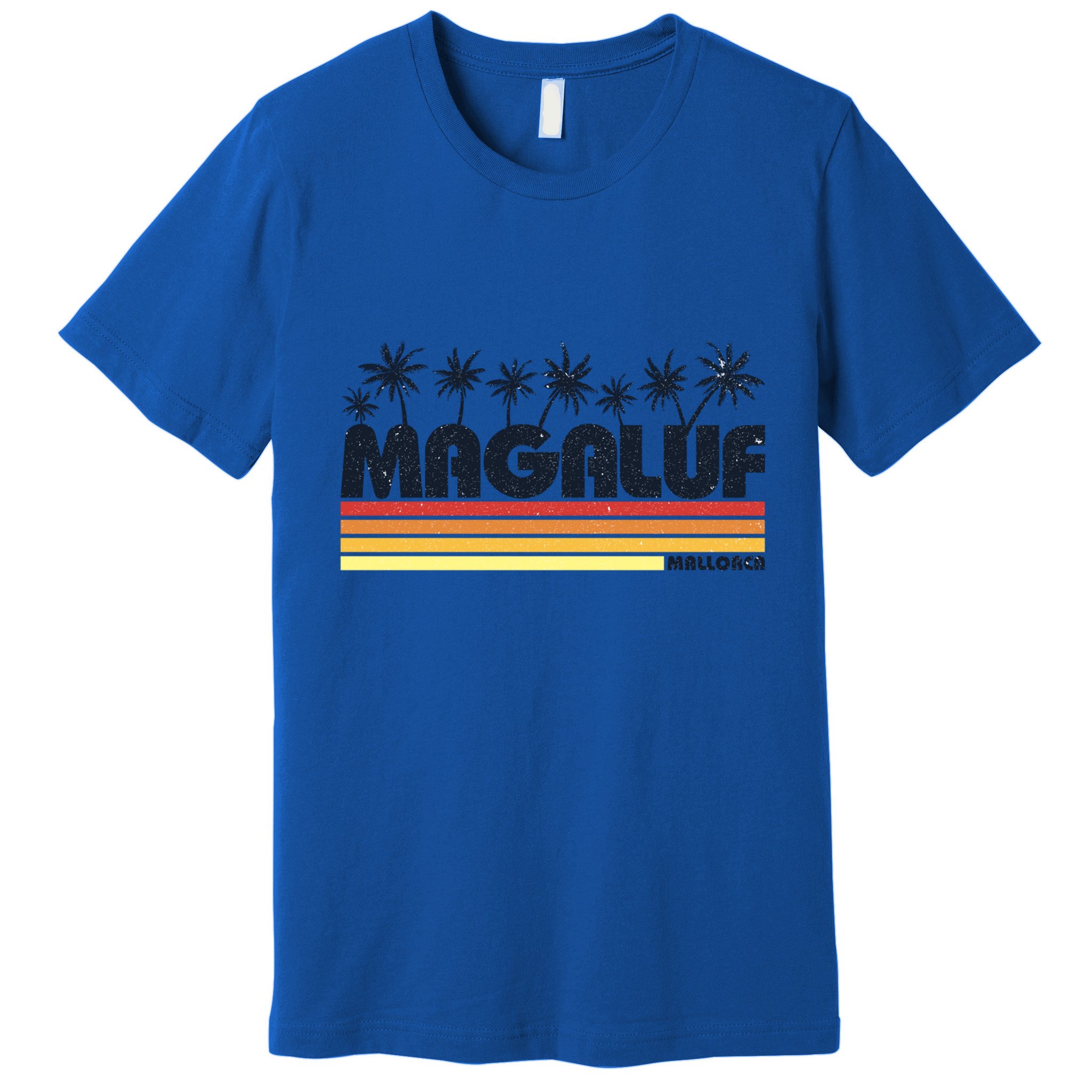 Magaluf Majorca Spain Retro Beach Tourism Meaningful Gift Premium T-Shirt