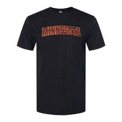 Minnesota Mn State Varsity Style Faded Softstyle CVC T-Shirt