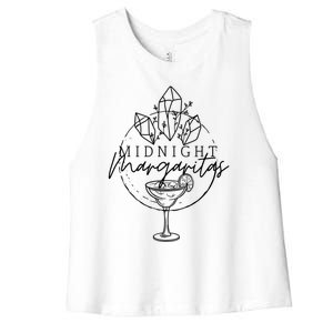 Midnight Margaritas Society Practical Magic Cool Gift Women's Racerback Cropped Tank