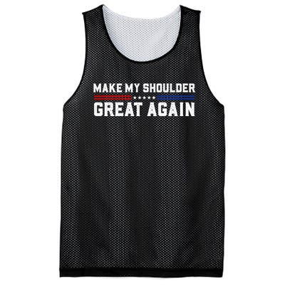 Make My Shoulder Great Again Mesh Reversible Basketball Jersey Tank