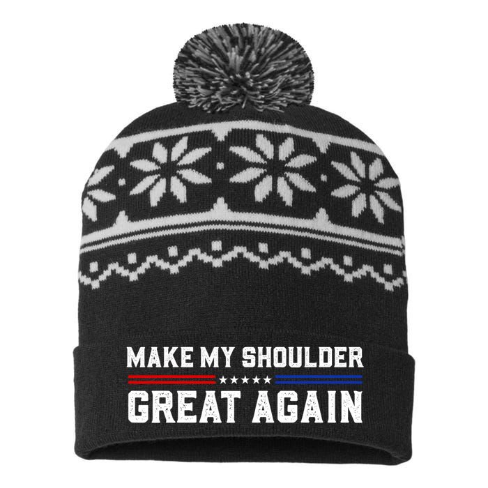 Make My Shoulder Great Again USA-Made Snowflake Beanie