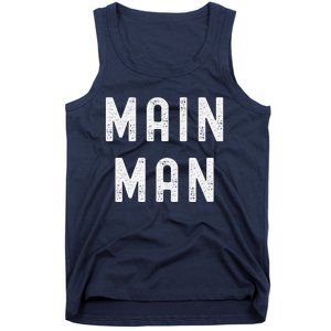 Main Man Side Chick Couples Thanksgiving Christmas Matching Tank Top