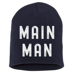 Main Man Side Chick Couples Thanksgiving Christmas Matching Short Acrylic Beanie