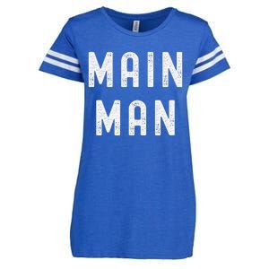 Main Man Side Chick Couples Thanksgiving Christmas Matching Enza Ladies Jersey Football T-Shirt