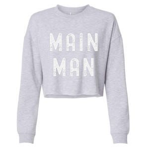 Main Man Side Chick Couples Thanksgiving Christmas Matching Cropped Pullover Crew