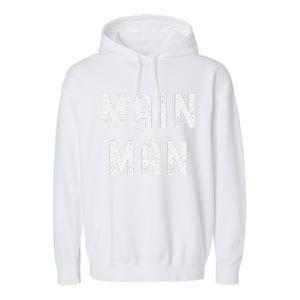 Main Man Side Chick Couples Thanksgiving Christmas Matching Garment-Dyed Fleece Hoodie