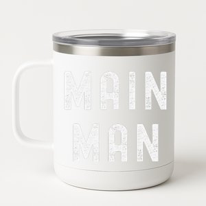 Main Man Side Chick Couples Thanksgiving Christmas Matching 12 oz Stainless Steel Tumbler Cup