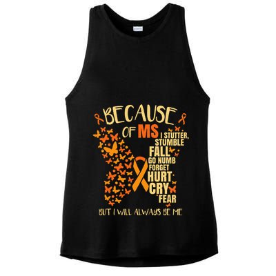 Ms Multiple Sclerosis Ladies PosiCharge Tri-Blend Wicking Tank