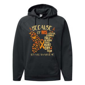 Ms Multiple Sclerosis Performance Fleece Hoodie