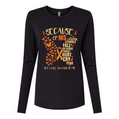 Ms Multiple Sclerosis Womens Cotton Relaxed Long Sleeve T-Shirt