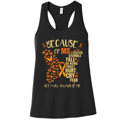 Ms Multiple Sclerosis Women's Racerback Tank