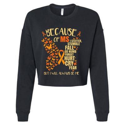 Ms Multiple Sclerosis Cropped Pullover Crew
