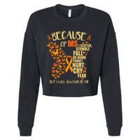 Ms Multiple Sclerosis Cropped Pullover Crew