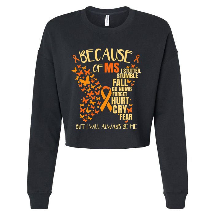 Ms Multiple Sclerosis Cropped Pullover Crew