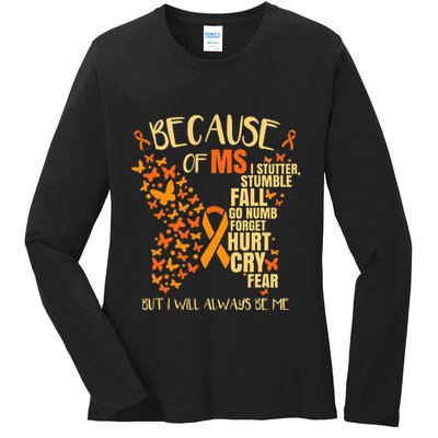 Ms Multiple Sclerosis Ladies Long Sleeve Shirt