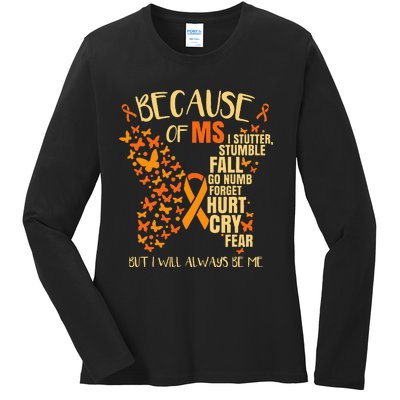 Ms Multiple Sclerosis Ladies Long Sleeve Shirt