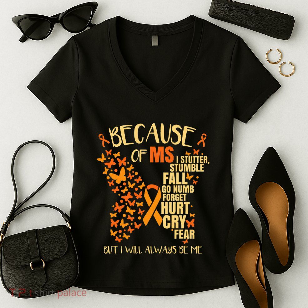 Ms Multiple Sclerosis Women's V-Neck T-Shirt