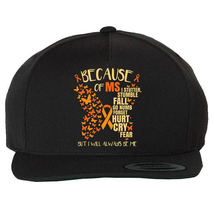 Ms Multiple Sclerosis Wool Snapback Cap