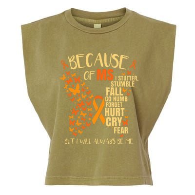 Ms Multiple Sclerosis Garment-Dyed Women's Muscle Tee