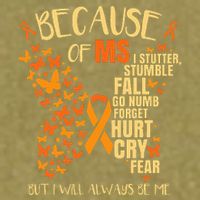 Ms Multiple Sclerosis Garment-Dyed Women's Muscle Tee