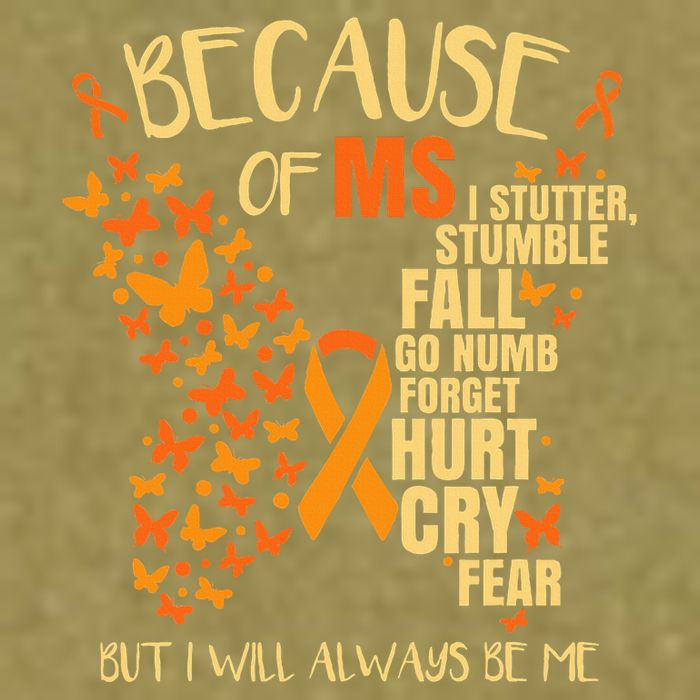 Ms Multiple Sclerosis Garment-Dyed Women's Muscle Tee