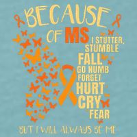 Ms Multiple Sclerosis Sueded Cloud Jersey T-Shirt