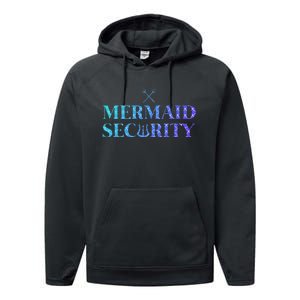 Merman Mermaid Security Performance Fleece Hoodie