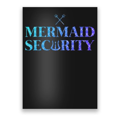 Merman Mermaid Security Poster