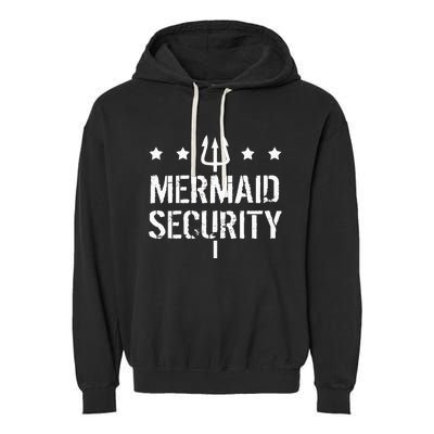 Merman Mermaid Security Funny Swimming Garment-Dyed Fleece Hoodie