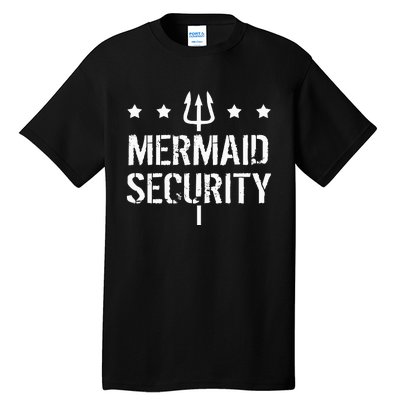 Merman Mermaid Security Funny Swimming Tall T-Shirt