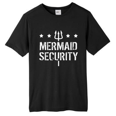 Merman Mermaid Security Funny Swimming Tall Fusion ChromaSoft Performance T-Shirt