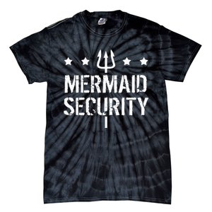 Merman Mermaid Security Funny Swimming Tie-Dye T-Shirt