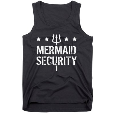 Merman Mermaid Security Funny Swimming Tank Top