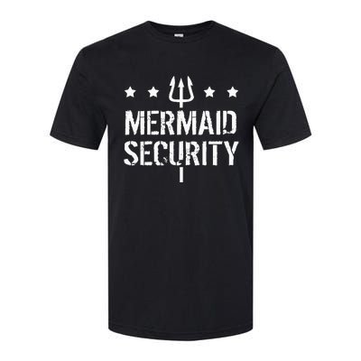 Merman Mermaid Security Funny Swimming Softstyle CVC T-Shirt