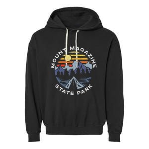 Mount Magazine State Park Arkansas Mountains Vacation Garment-Dyed Fleece Hoodie