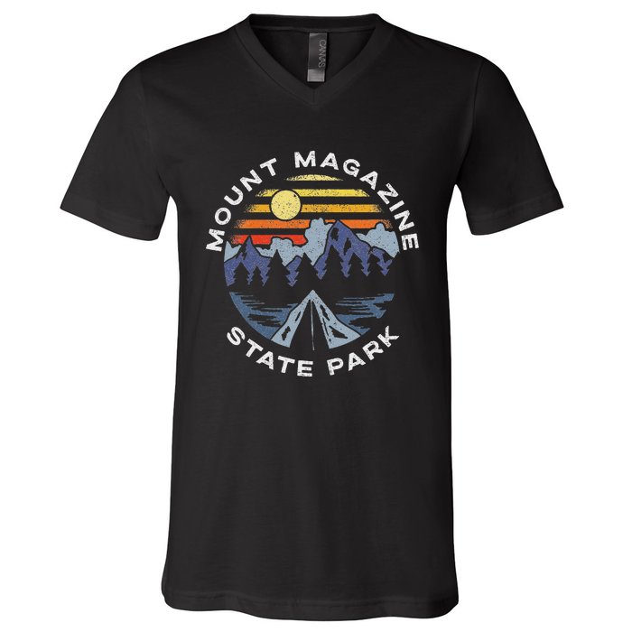 Mount Magazine State Park Arkansas Mountains Vacation V-Neck T-Shirt