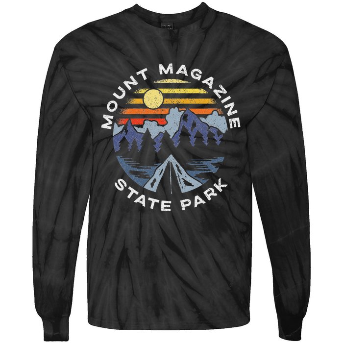 Mount Magazine State Park Arkansas Mountains Vacation Tie-Dye Long Sleeve Shirt