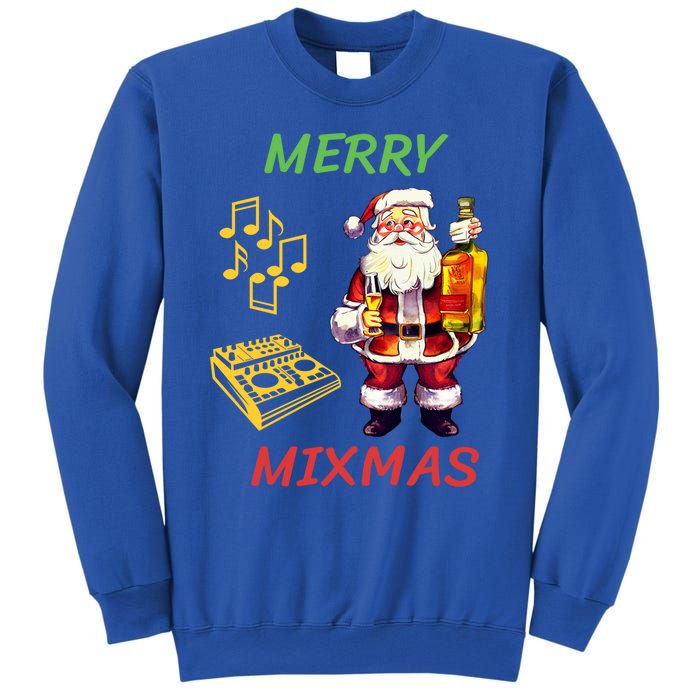 Merry Mixmas Santa Dj Christmas Holidays Xmas Music Lover Gift Sweatshirt