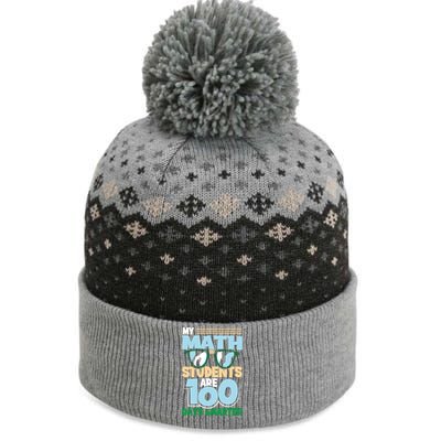 My Math Students Are 100 Days Smarter 100th Day Of School Gift The Baniff Cuffed Pom Beanie