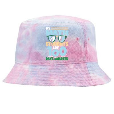 My Math Students Are 100 Days Smarter 100th Day Of School Gift Tie-Dyed Bucket Hat