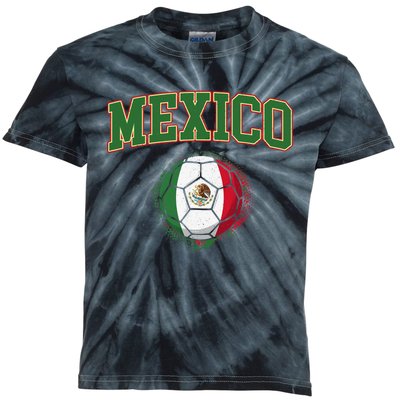 Mexico Mexican Soccer Tournament Game Kids Tie-Dye T-Shirt