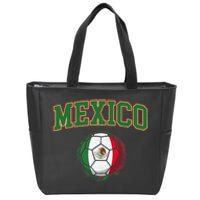 Mexico Mexican Soccer Tournament Game Zip Tote Bag